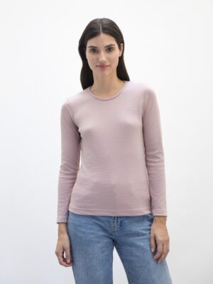 Camiseta M/L Interlock - escote O