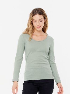 Remera para mujer RIBB escote O manga larga