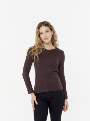 Camiseta M/L Interlock - escote O