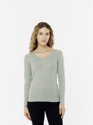 Remera para mujer RIBB escote O manga larga