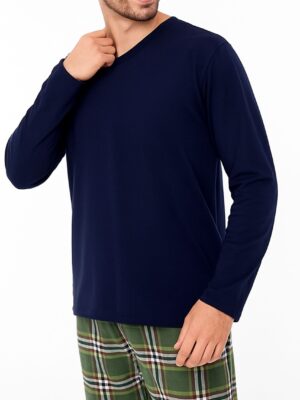 Pijama de Hombre Viyela escote en V