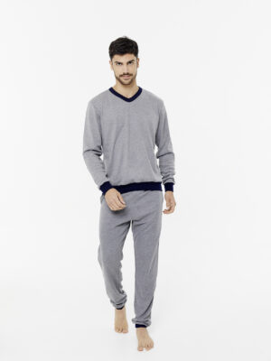 Pijama de Hombre Interlock escote en V