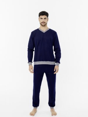 Pijama de Hombre Interlock escote en V