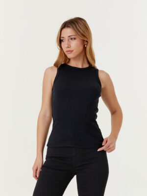 Musculosa de Morley con Escote Cerrado