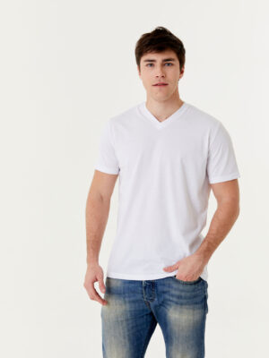 Remera Básica para Hombre - Escote en V